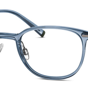 blau transparent/dunkelgun