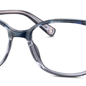 navy gemustert hellblau